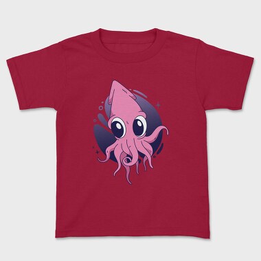 Cute Squid, Kids' T-Shirt
