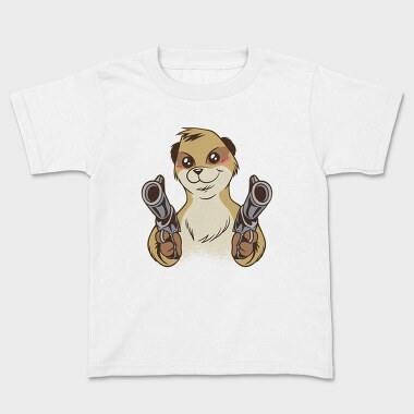Meerkat Gun, Kids' T-Shirt