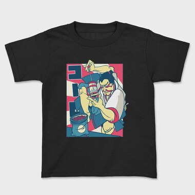Samurai Coffee, Kids' T-Shirt