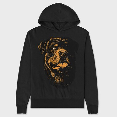 Rottweiller, Unisex Men's Hoodie