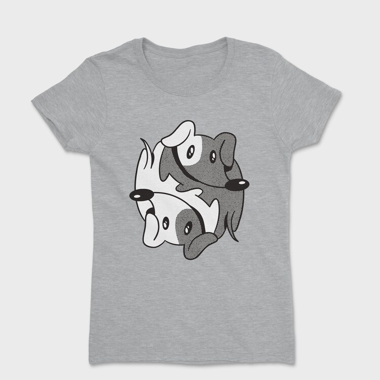 Dachshund Yin Yang, Дамска Тениска