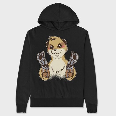 Meerkat Gun, Unisex Men's Hoodie