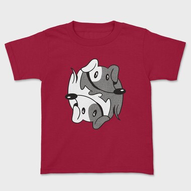 Dachshund Yin Yang, Kids' T-Shirt