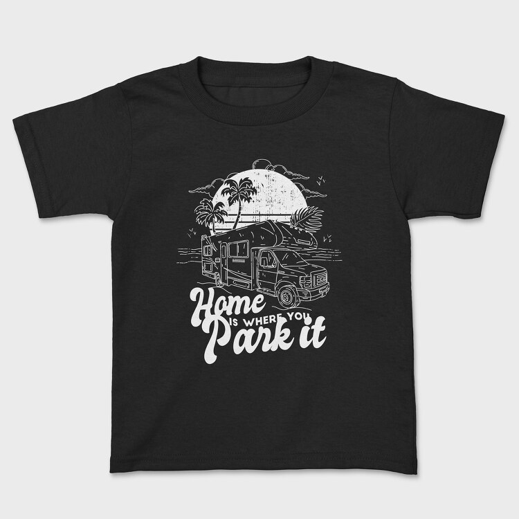 Camper Van Beach, Kids' T-Shirt