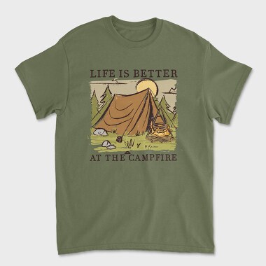 Campfire, Unisex Men's T-Shirt