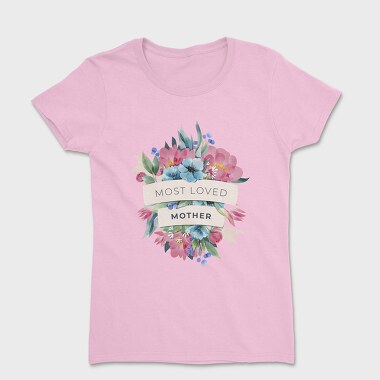Watercolor Flowers Mother, Women's T-Shirt