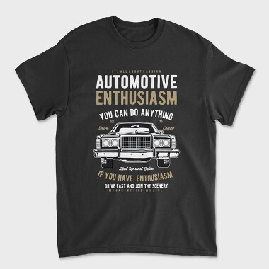 Unisex Men's T-Shirt, Automotive Enthusiasm