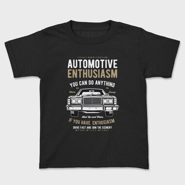 Automotive Enthusiasm, Kids' T-Shirt