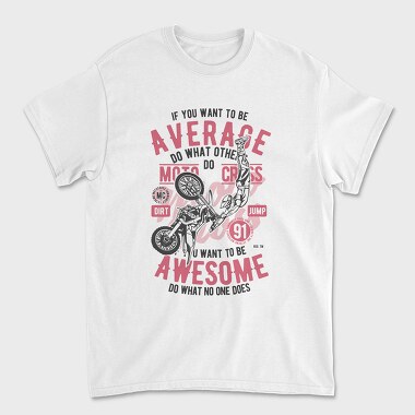 Awesome Motocross, Unisex Men's T-Shirt