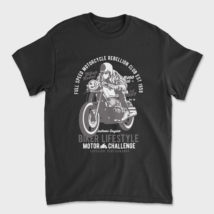 Biker Lifestyle, Unisex Men's T-Shirt