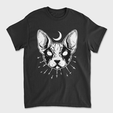 Black Metal Cat, Unisex Men's T-Shirt