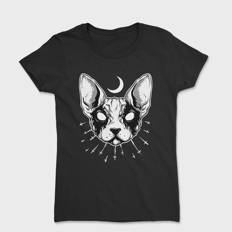 Black Metal Cat, Дамска Тениска
