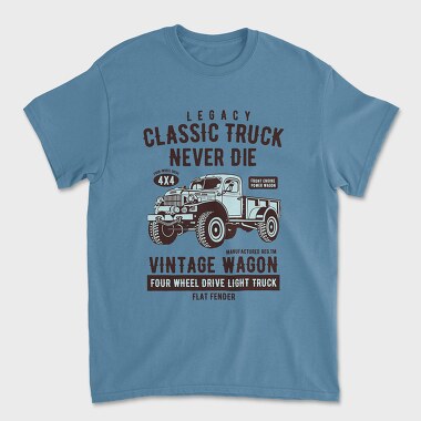 Unisex Men's T-Shirt, Classic Truck