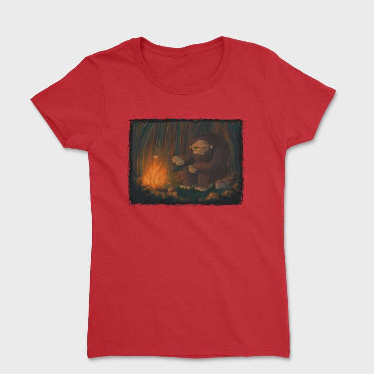 Camping Big Foot, Women's T-Shirt