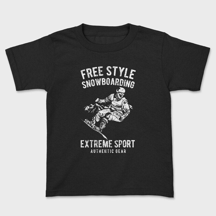 Free Style Snowboarding, Детска Тениска