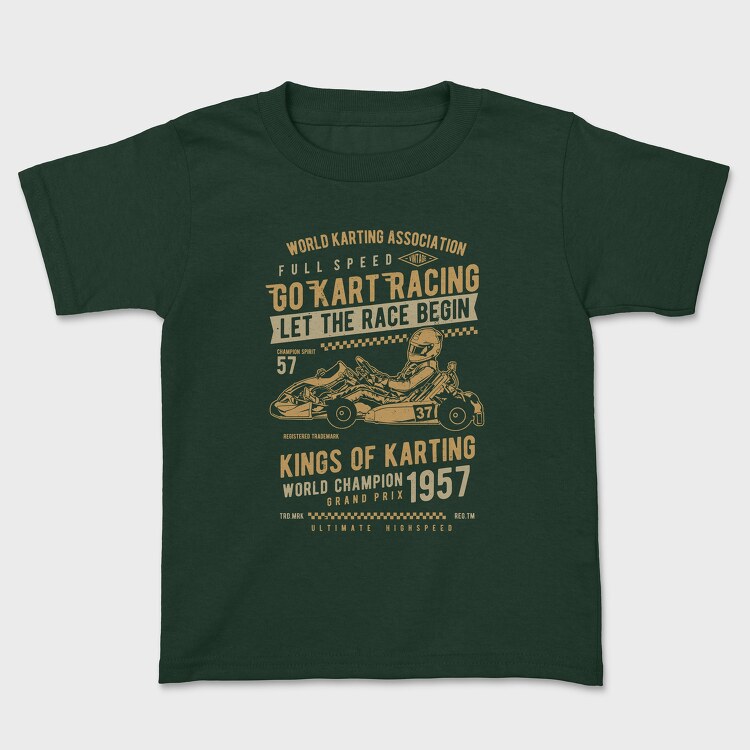 Go Kart Racing, Kids' T-Shirt