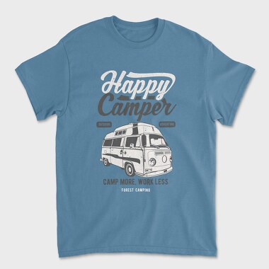 Happy Camper, Unisex Men's T-Shirt