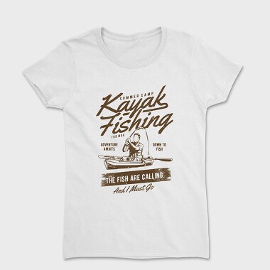 Kayak Fishing, Women's T-Shirt
