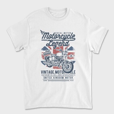 Унисекс Мъжка Тениска, Motorcycle Legend