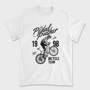 Pedal Pusher, Unisex Men's T-Shirt