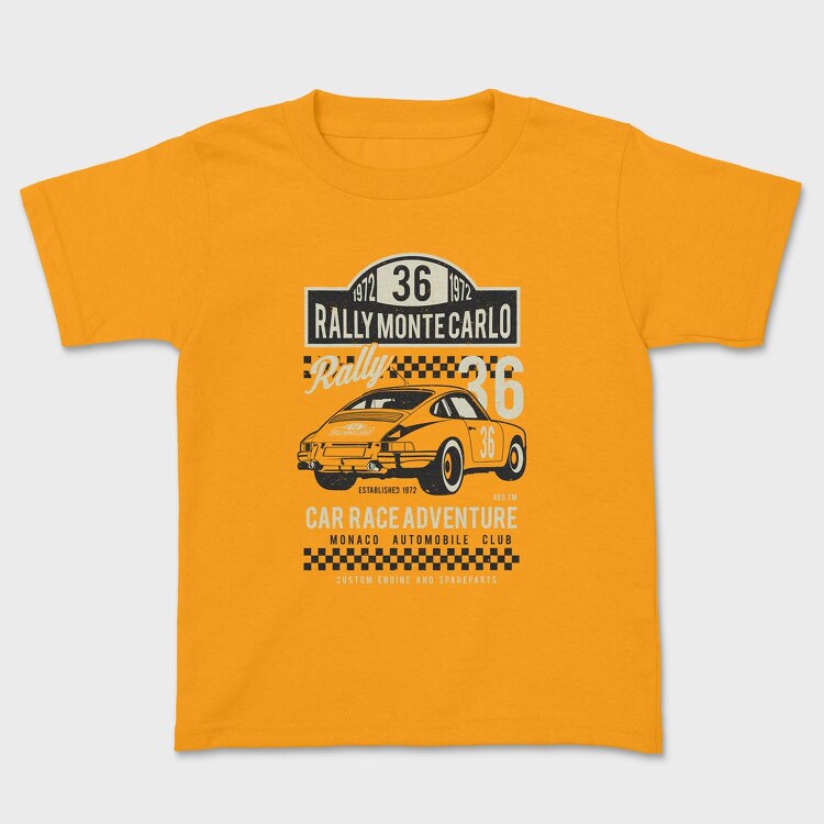 Rally Monte Carlo, Kids' T-Shirt