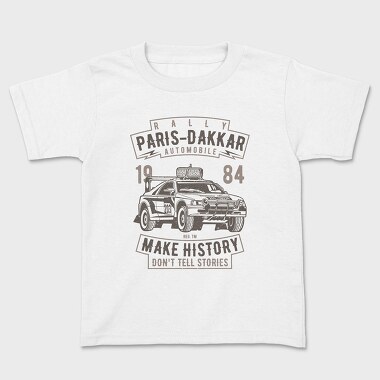Rally Paris Dakar Automobile, Kids' T-Shirt