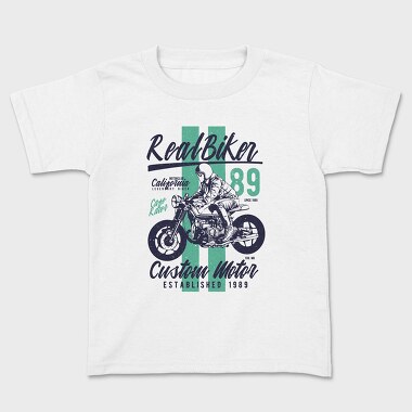 Real Biker, Kids' T-Shirt