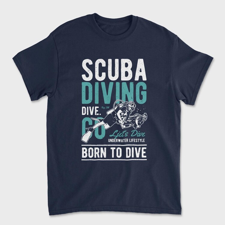 Scuba Diving, Unisex Men's T-Shirt