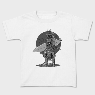 Surfer Samurai, Kids' T-Shirt