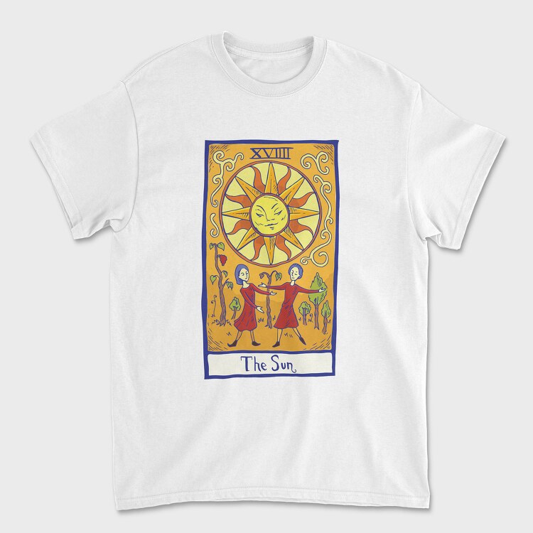 Tarot Card the Sun, Unisex Men's T-Shirt