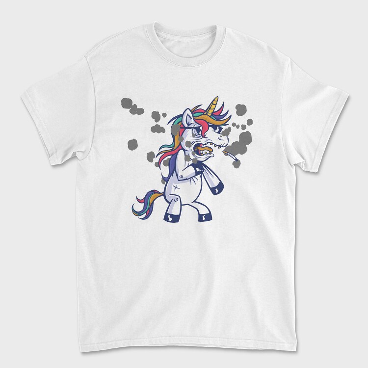 Unicorn Smoke, Унисекс Мъжка Тениска