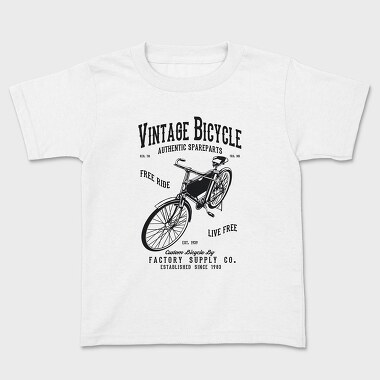Vintage Bicycle, Kids' T-Shirt