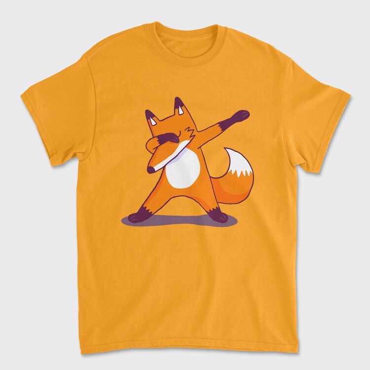 Dab Animal Comics Fox, Unisex Men's T-Shirt