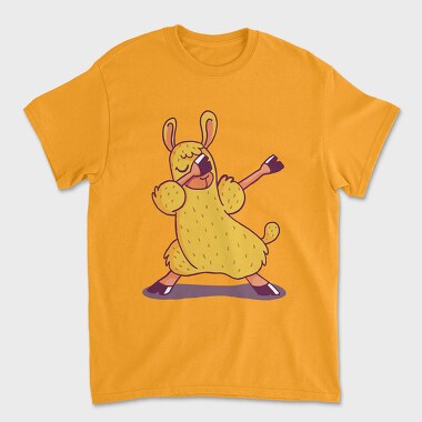 Dab Animal Comics Lama, Unisex Men's T-Shirt