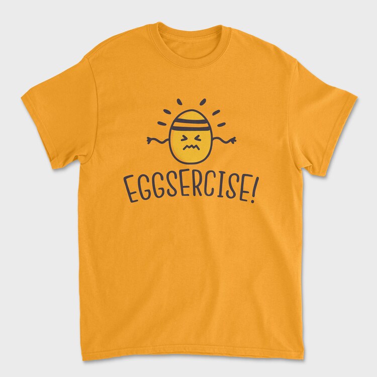 Eggsercise, Унисекс Мъжка Тениска