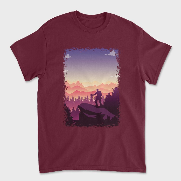Poster Hiking, Унисекс Мъжка Тениска