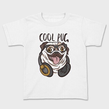 Pug Cool, Kids' T-Shirt