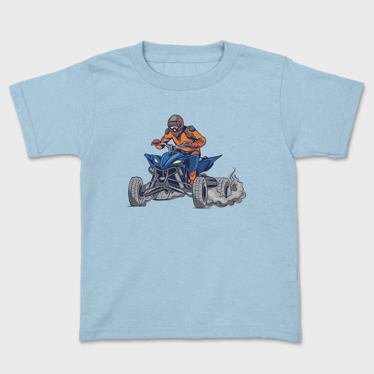 Quad Bike Illustration, Детска Тениска