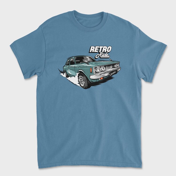 Retro Ride, Унисекс Мъжка Тениска