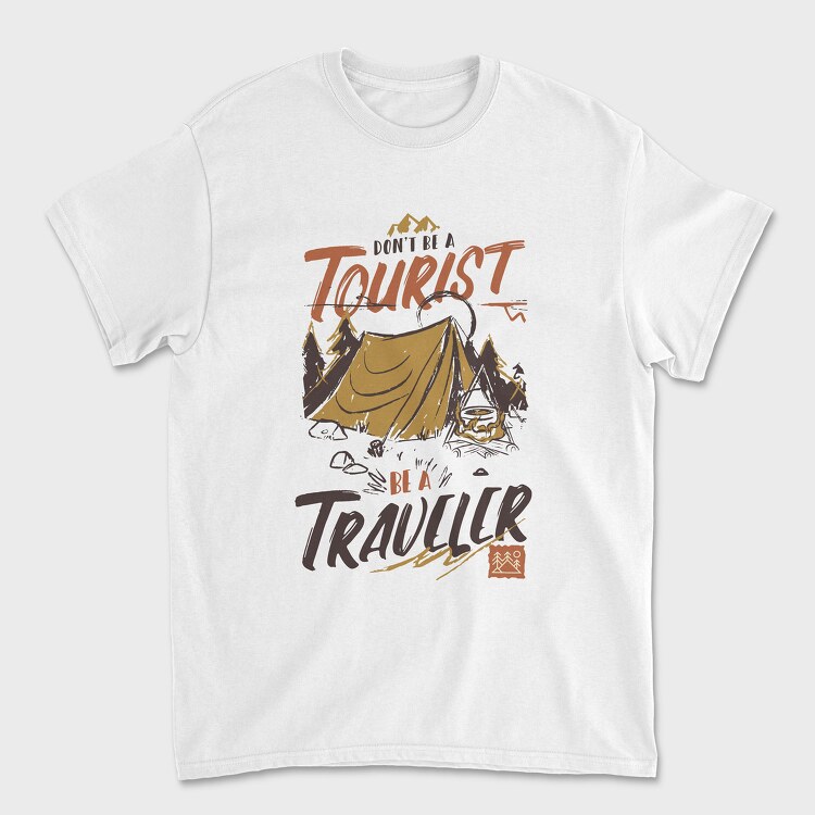 Tourist Traveler, Унисекс Мъжка Тениска