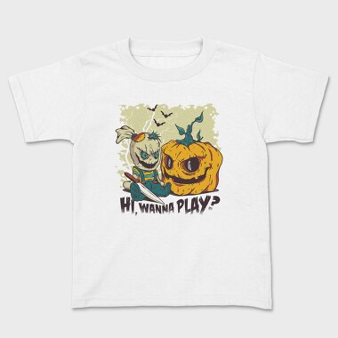 Детска Тениска, Wanna Play Halloween
