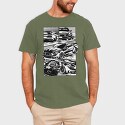 Wave Car, Unisex Men's T-Shirt