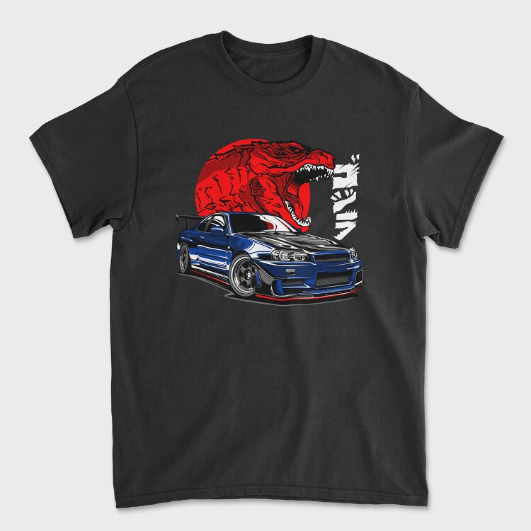 GTR R34, Унисекс Мъжка Тениска