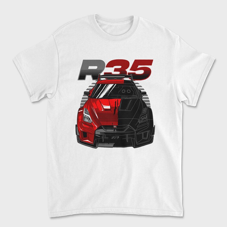 GTR R35 Liberty Walk Silhouette, Унисекс Мъжка Тениска