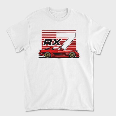 Red Rx7, Unisex Men's T-Shirt
