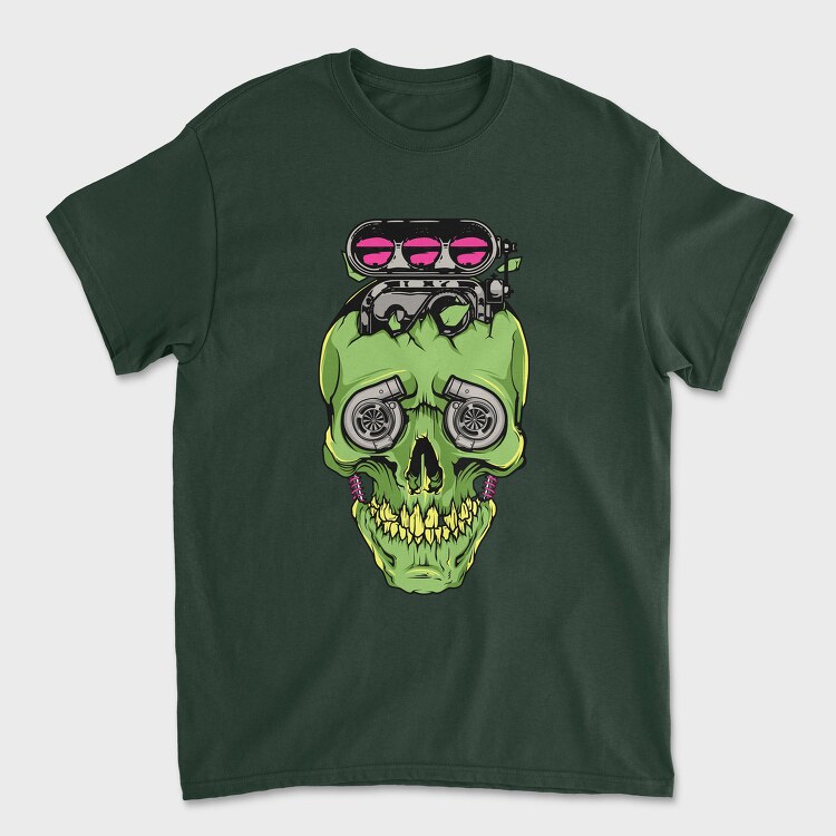 Skull Piston 2, Unisex Men's T-Shirt