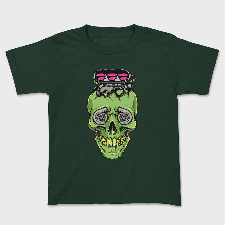Skull Piston 2, Kids' T-Shirt