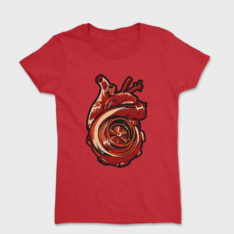 TURBO HEARTS, Дамска Тениска