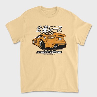 Street Race Tokyo, Unisex Men's T-Shirt