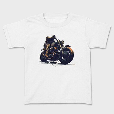 Classic Motorcycle Rider, Kids' T-Shirt